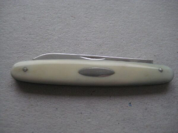 Rare Bone Hafted Army and Navy Hallmarked Silver Bladed Folding Fruit Knife SK170 - Image 7