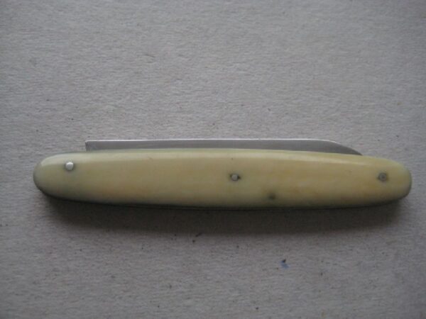 Rare Bone Hafted Army and Navy Hallmarked Silver Bladed Folding Fruit Knife SK170 - Image 8