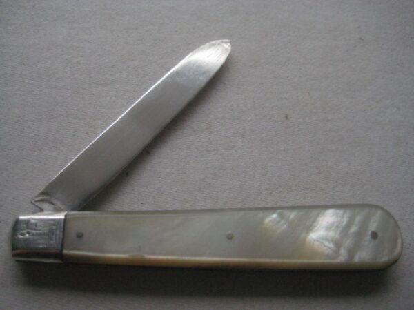 Rare London Hallmarked Edwardian Silver Bladed Folding Fruit Knife SK220 - Image 2