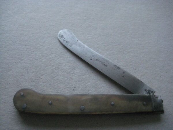 Rare George III Bone Hafted Scimitar Steel Bladed Folding Fruit Knife SK110