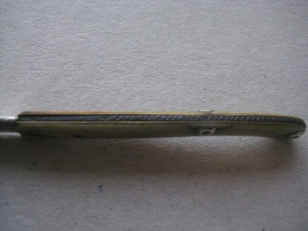 Rare George III Bone Hafted Scimitar Silver Bladed Folding Fruit Knife SK112 - Image 6