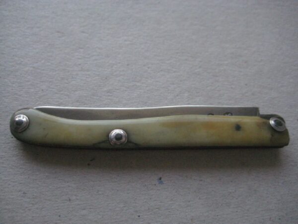 Rare George III Bone Hafted Scimitar Silver Bladed Folding Fruit Knife SK112 - Image 7