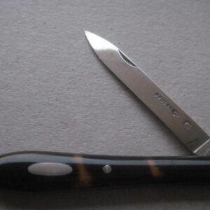 Rare French Tortoiseshell Hafted  Victorian Silver Bladed Folding Fruit Knife SK211