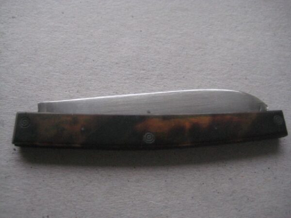 Rare George III Tortoiseshell Hafted Silver Bladed Folding Fruit Knife SK2 - Image 9