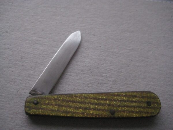 Rare George V Gold Bakerlite Plastic Hafted Silver Bladed Folding Fruit Knife SK118 - Image 2