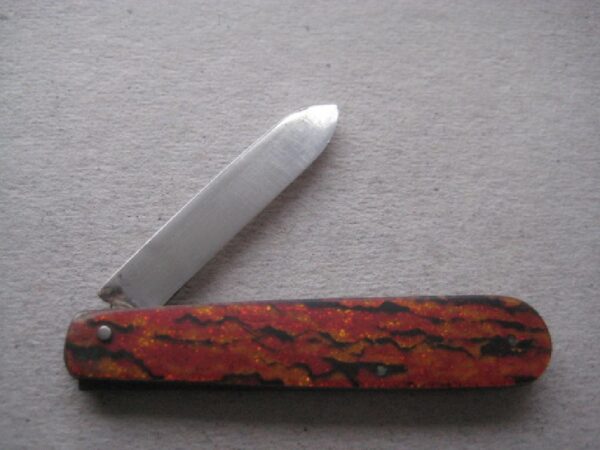 Rare George V Red Bakerlite Plastic Hafted Silver Bladed Folding Fruit Knife SK139 - Image 2