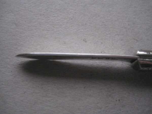 Rare George V Mother of Pearl Hafted Silver Bladed Folding Fruit Knife SK155 - Image 7