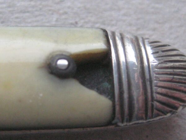 Rare George III Yellow Hafted Silver Bladed Folding Fruit Knife SK9 - Image 3