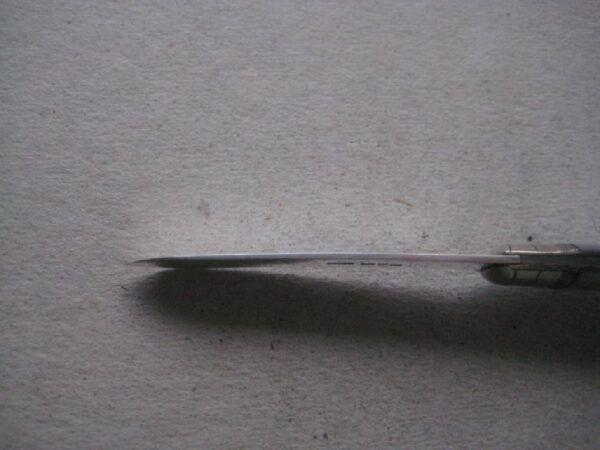 Rare Chester Hallmarked George V Mother of Pearl Hafted Silver Bladed Folding Fruit Knife SK144 - Image 7