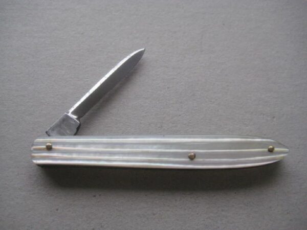 Victorian Mother of Pearl Hafted Quill Bladed Penknife SK106 BLETCH - Image 2