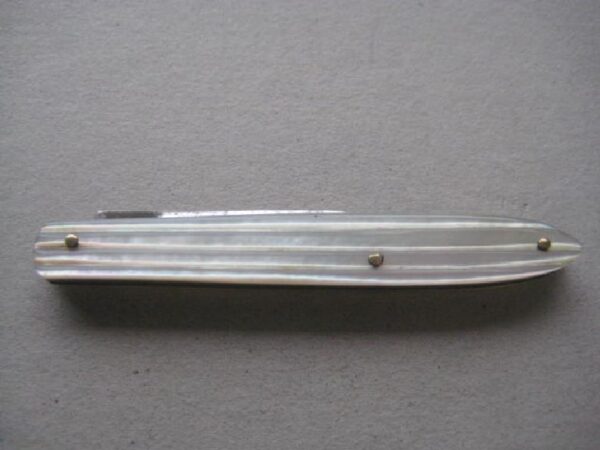 Victorian Mother of Pearl Hafted Quill Bladed Penknife SK106 BLETCH - Image 9