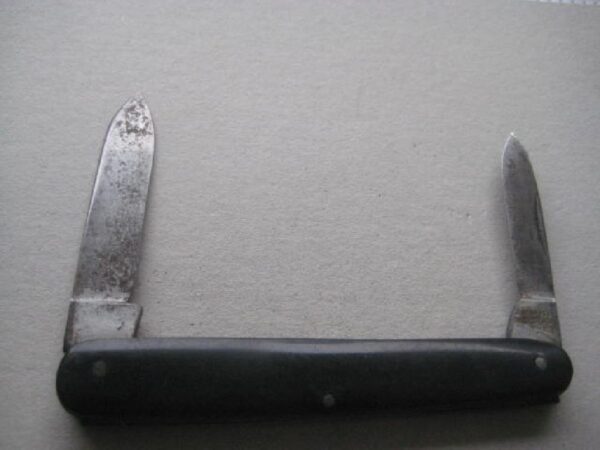 Victorian Horn Hafted Twin Steel Bladed Penknife SK115 BLETCH - Image 2