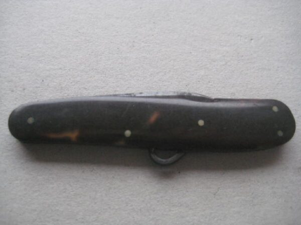 Victorian Tortoiseshell Hafted Twin Steel Bladed Penknife SK117 BLETCH - Image 8