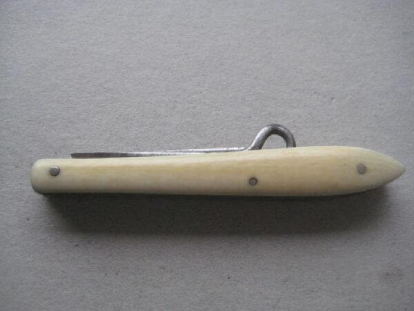 Victorian Bone Hafted Twin Quill Bladed Penknife SK122 BLETCH - Image 8