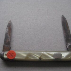 George V Bakerlite Plastic Hafted Twin Steel Bladed Penknife SK126 BLETCH