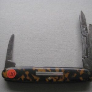 Victorian Tortoiseshell Hafted Multi-Bladed Penknife SK130 BLETCH