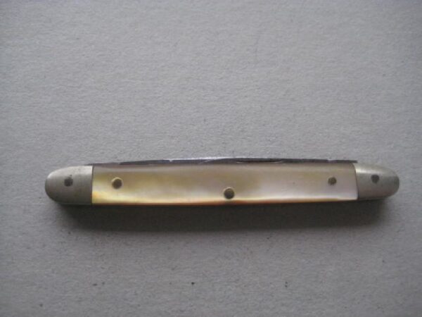 Victorian Mother of Pearl Hafted Twin Bladed Penknife SK 131 BLETCH - Image 8