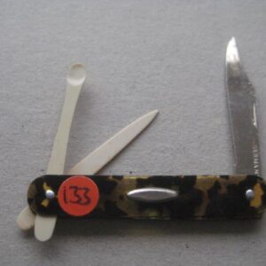 George V Tortoiseshell Hafted Multi-Bladed Penknife SK133 BLETCH