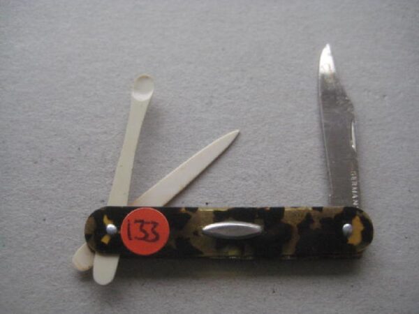 George V Tortoiseshell Hafted Multi-Bladed Penknife SK133 BLETCH